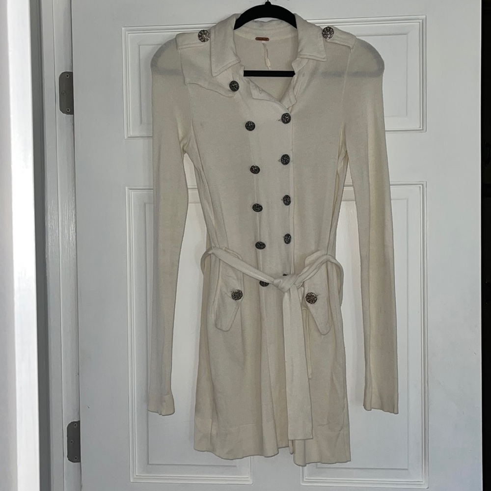 Free people midi duster sweater